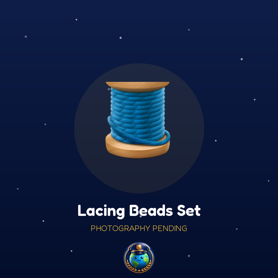 Wooden Lacing Beads & Threading Set