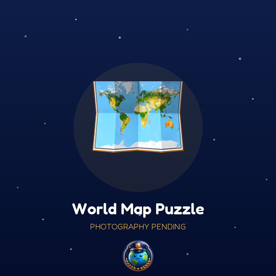 World Map Floor Puzzle (100 pc)